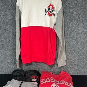 Lot Of 3 Ohio State Apparel Size Medium. Comes With 1 Jacket And 2 Sweatshirts